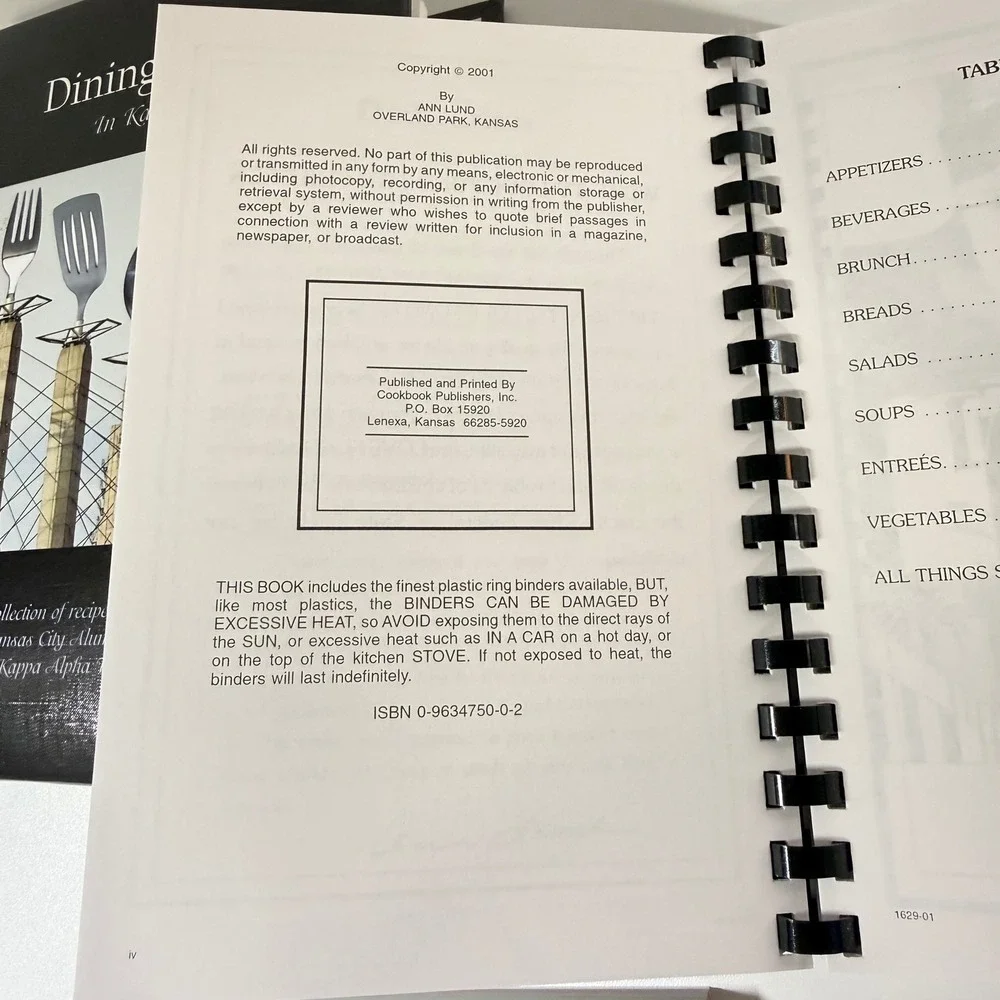 Kansas City Cookbook Lot of 4 Dining In Style Barton St. Ann Lund KC Recipes NEW